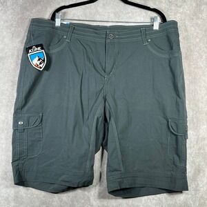 Kuhl Splash 11" Shorts Women Size 22W Carbon Gray Lightweight Hiking Outdoor NEW